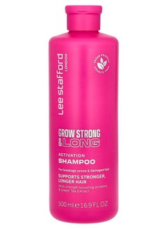 Lee Stafford Grow Strong & Long Activation Shampoo For Breakage Prone & Damaged Hair 16.9 fl oz (500 ml) 