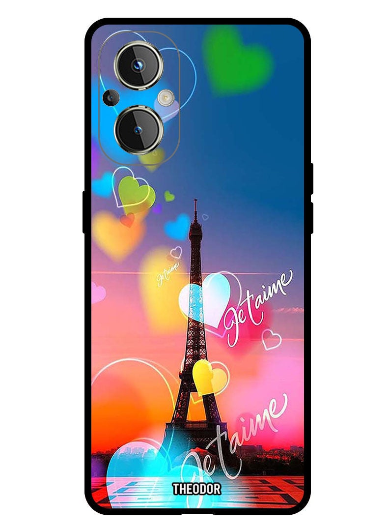 Theodor Protective Case Anti Scratch Shock Proof Bumper Cover For Oppo Reno 7 Z 5G Love Paris - Image 1
