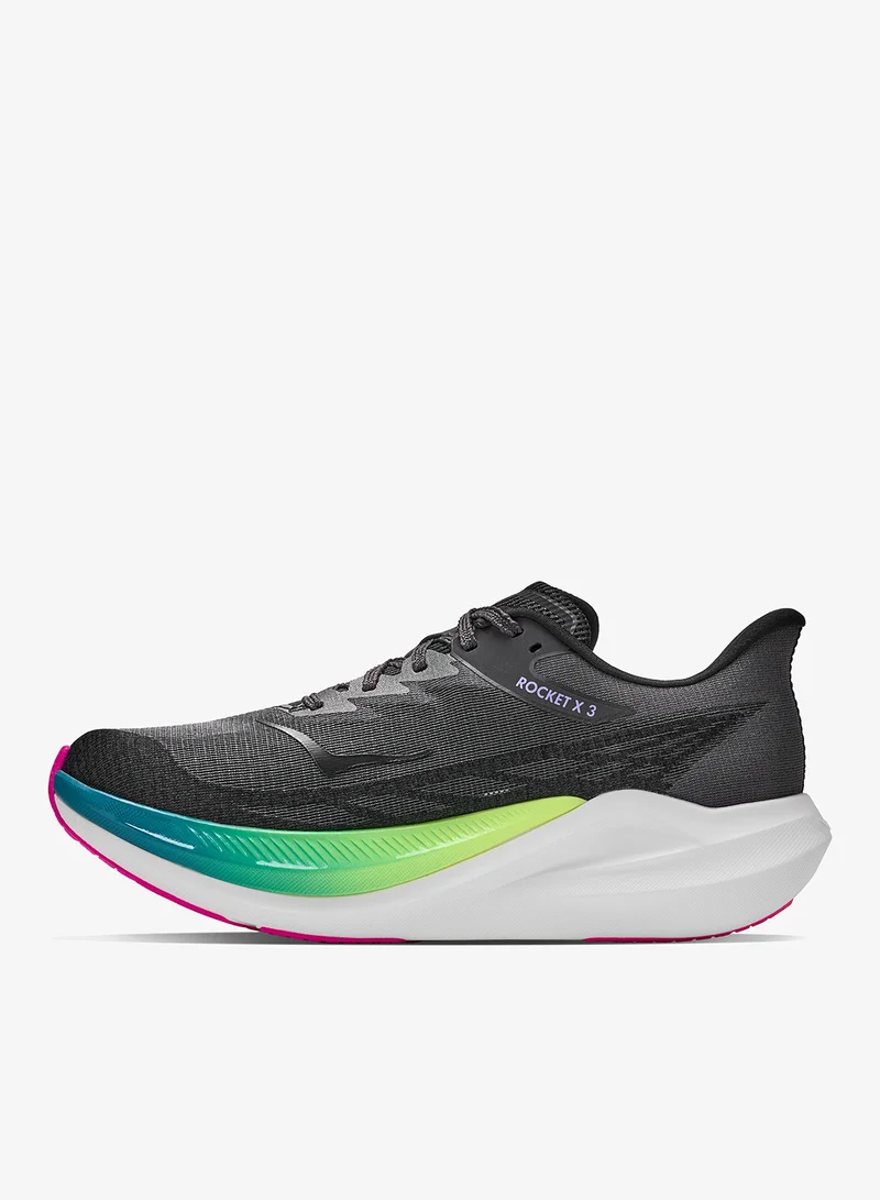 Hoka BLACK / NEON NEBULA Rocket X 3 for Women | Best Price UAE
