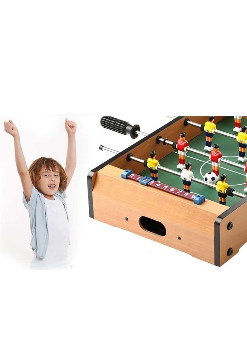 Kiko Football Table, Indoor Soccer Wood Game Table,with 2 Balls, Competition Sized & Multi Person Table Soccer for Adults, Home, Game Room - Brown - Image 4