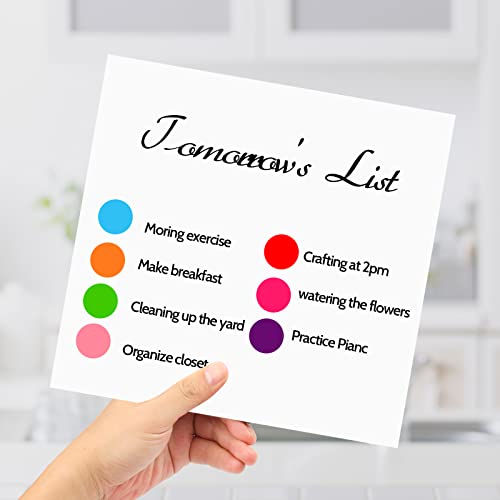 Utron 3500 Pieces Dot Stickers, 3/4 inch Color Coding Labels, 10 Color Circle Price Stickers for Office Classroom Student - Image 4