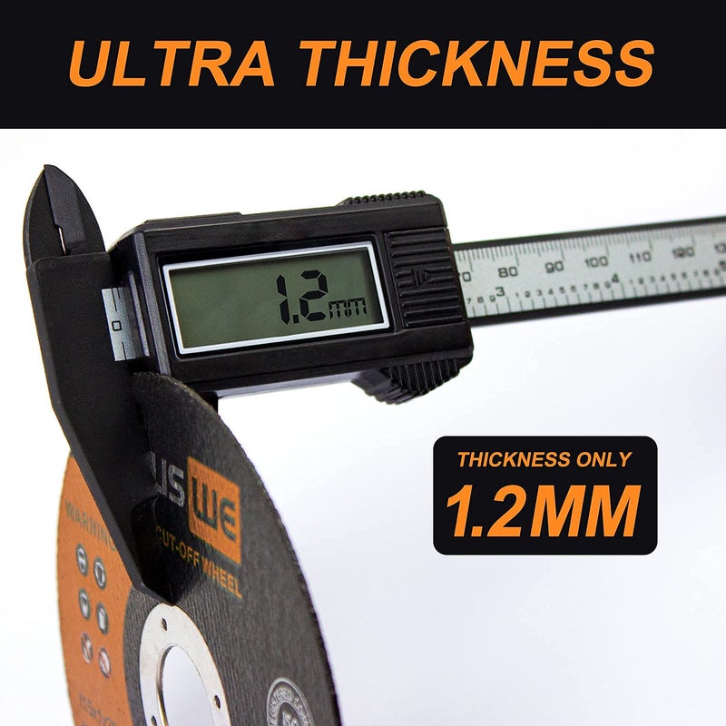 Truswe Cut Off Wheels 52 Pack,4 1/2 Inch,0.45 USD/Pack,Metal and Stainless Steel Cutting Wheel for Angle Grinder,Ultra Thin Cut-Off Wheel Cutting Disc (52 PCS 4-1/2 x .045 x 7/8 inch Cut Off Wheels) - Image 4