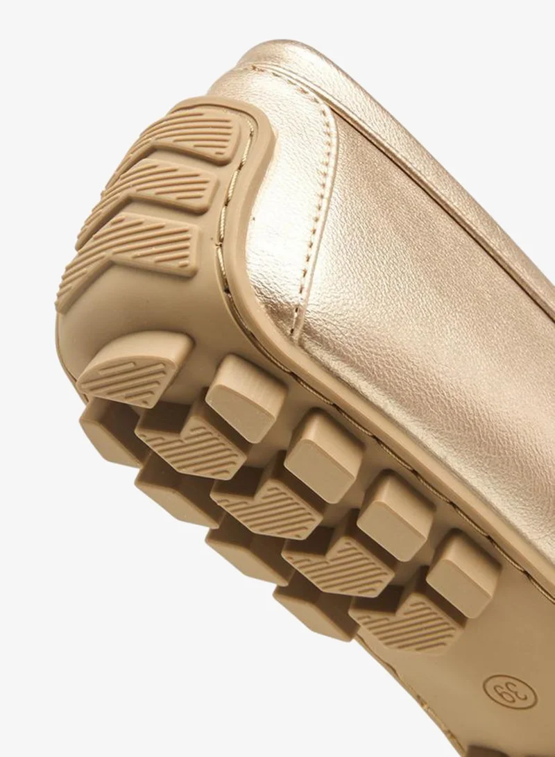 Flora Bella By Shoexpress GOLD Women Bow Detail Loafers for Women | Best Price UAE