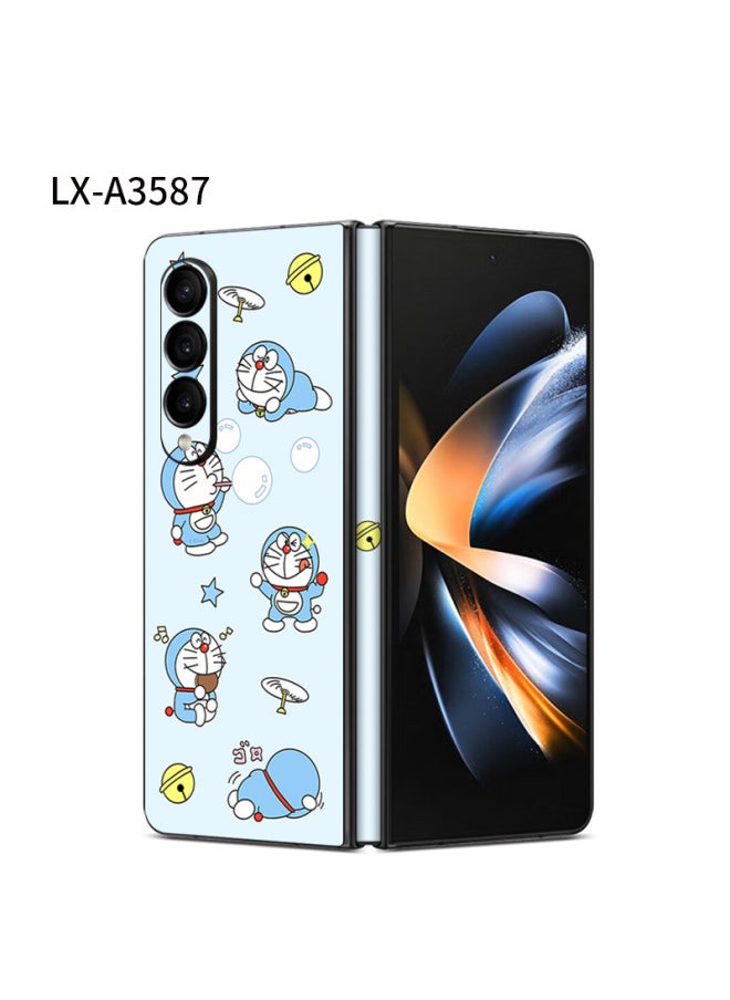 Generic Suitable For Samsung GalaxyZfold4 Back Film Edging Protective Film Sticker SM-F9360 Folding Screen Personality-Color:LX-A3587-Dimensions:For Samsung Fold3 One-part Front Frame (3M)  - Image 1