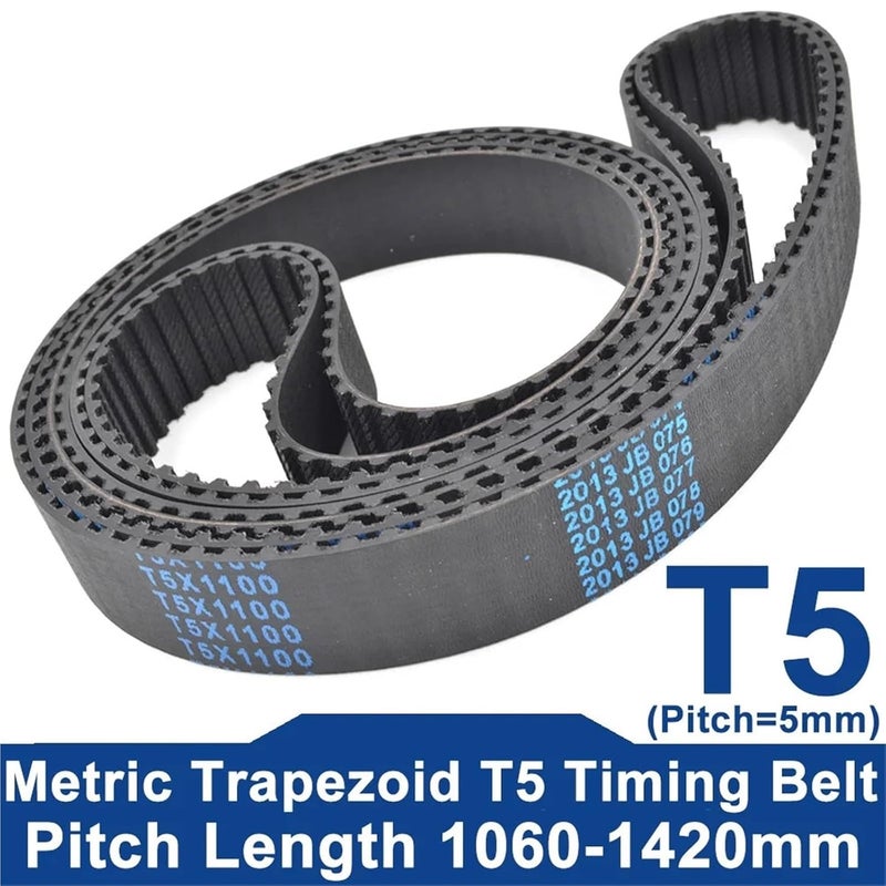 T5 Timing Belt Lp=1060-1420mm 1075 1090 1100 1115 1125 1140 1150 1200 1215 1230 1250 1560 1270 1275 1280 1300 1325 1335 1Pcs(T5-1275-(255 Teeth)) - Image 2