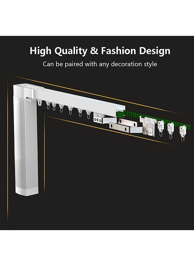 WIFI Electric Curtain Motor Auto Motorized Curtain Track Tuya Smart APP Remote Control Vioce Control Compatible with  Alexa Google Home For Smart Home Automation