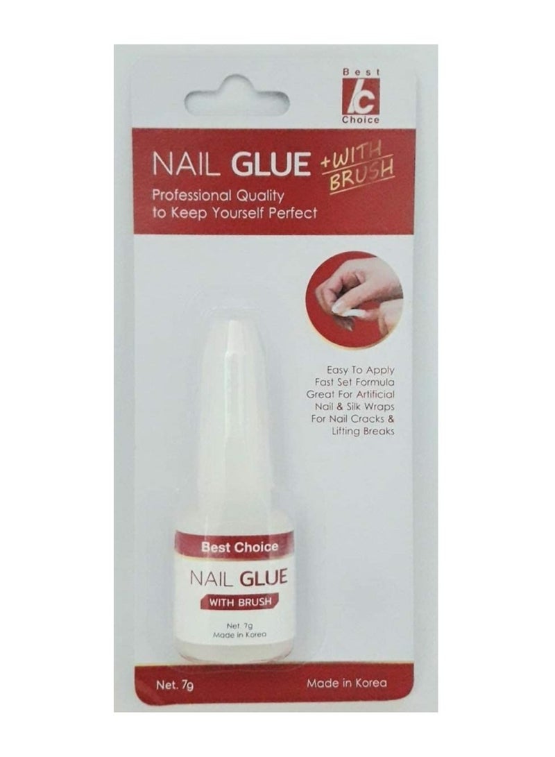 White Nail Glue with Brush  Your Best Choice for Perfect Nails
