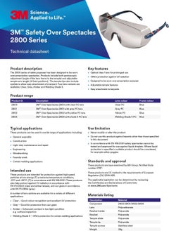 3M ™ 2800 Comfort Series Protective Goggles (Transparent)  - Image 5