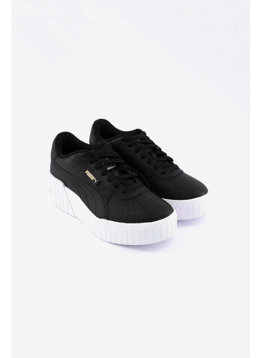 PUMA Women Cali Wedge Casual Shoes, Black and White  - Image 1