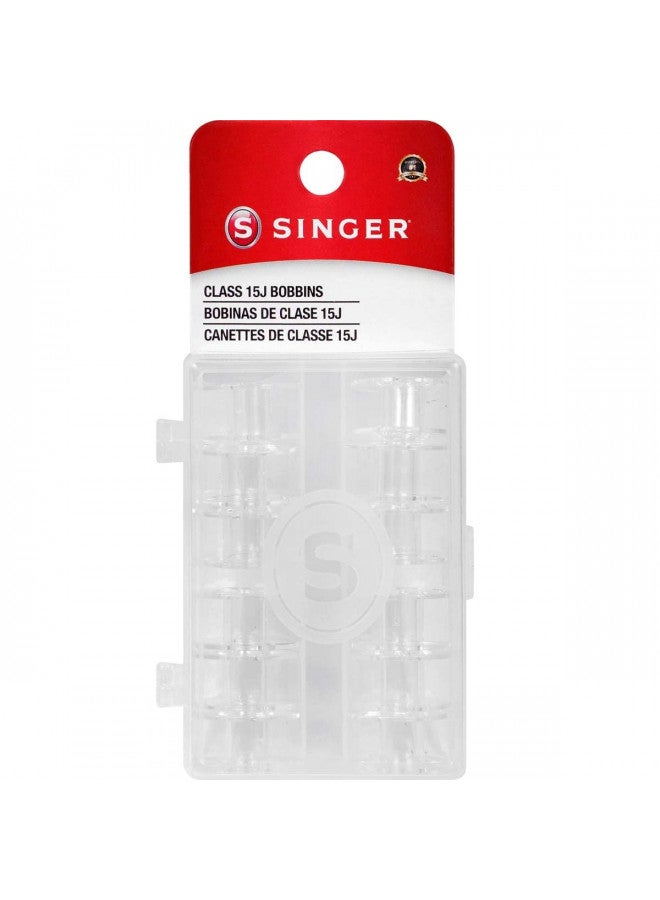 SINGER 06543 Class 15J Bobbins, Transparent, 12-Count - Image 2
