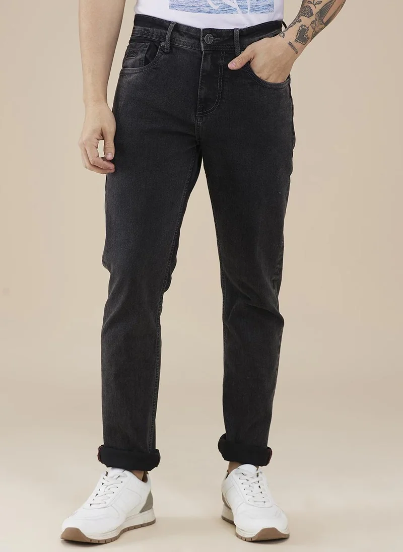 Being Human Men Classic Slim Fit Light Fade Stretchable Mid Rise Jeans