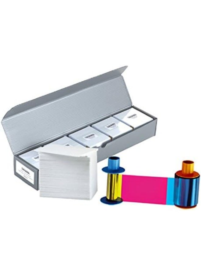 Fargo شريط لون فارجو 45210 YMCKOK + 500 بطاقة PVC - Image 1