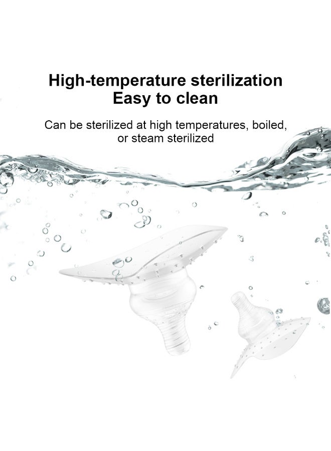 KADRAMA 2 Pcs Contact Nipple Shields, Ultra-Thin and Super-Soft Food-Grade Silicone Nipple Extender  nipple-shields - Image 2