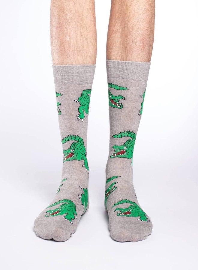 Good Luck Sock Men's Alligator Socks, Adult, Shoe Size 7-12 - Image 2