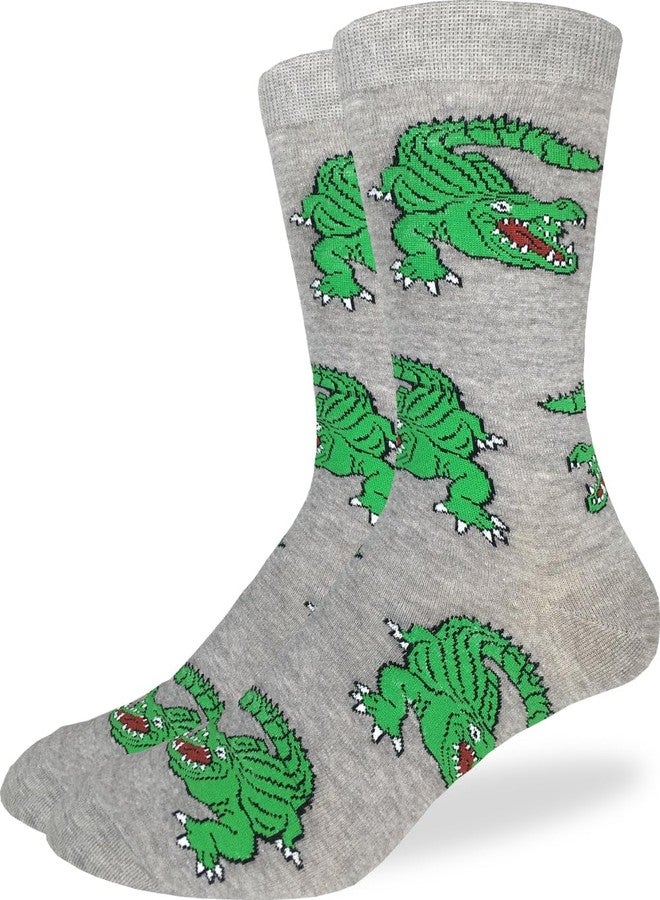 Good Luck Sock Men's Alligator Socks, Adult, Shoe Size 7-12 - Image 1