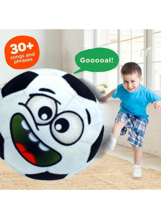Move2Play موف2بلاي، كرة قدم تفاعلية مضحكة مع موسيقى وتأثيرات صوتية، كرة للأطفال، هدية عيد ميلاد للأولاد والبنات من 1، 2، 3+ سنوات - Image 1