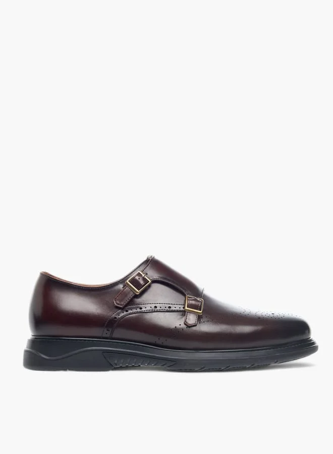 Le Confort Mens Textured Slip-On Monk Shoes