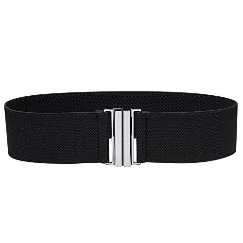 Syuer Womens Wide Elastic Waist Belt Cinch Belt Trimmer Stretch Waistband - Image 1