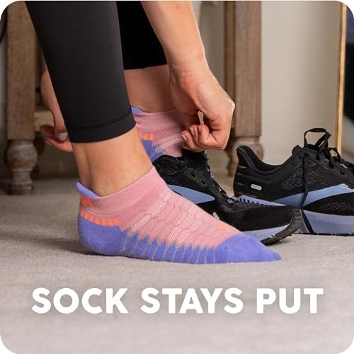 Balega Silver Compression Fit Performance No Show Athletic Running Socks for Men and Women (1 Pair), Black/Carbon, Small - Image 3