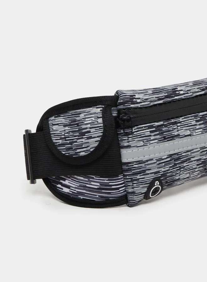 Styli Styli Textured Multi Zip Pocket Running Belt