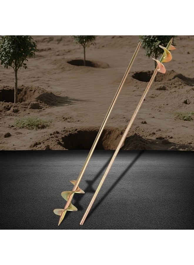 Heavy Duty 23 62 Inch Garden Auger Drill Bit For Efficient Soil Drilling Planting - Image 4