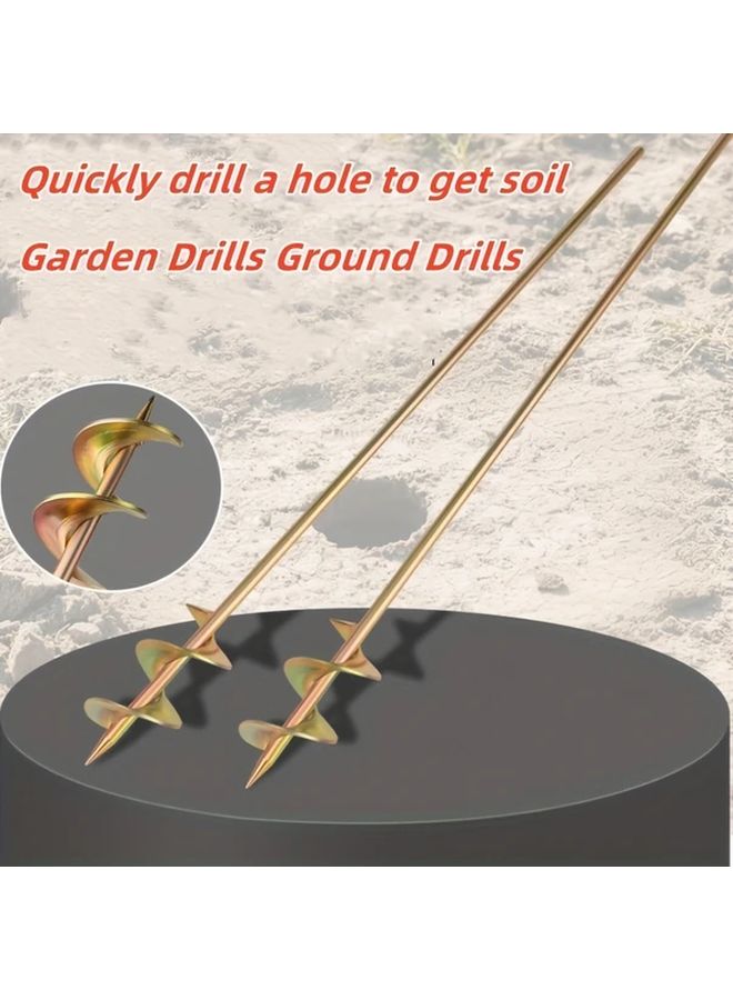 Heavy Duty 23 62 Inch Garden Auger Drill Bit For Efficient Soil Drilling Planting - Image 3