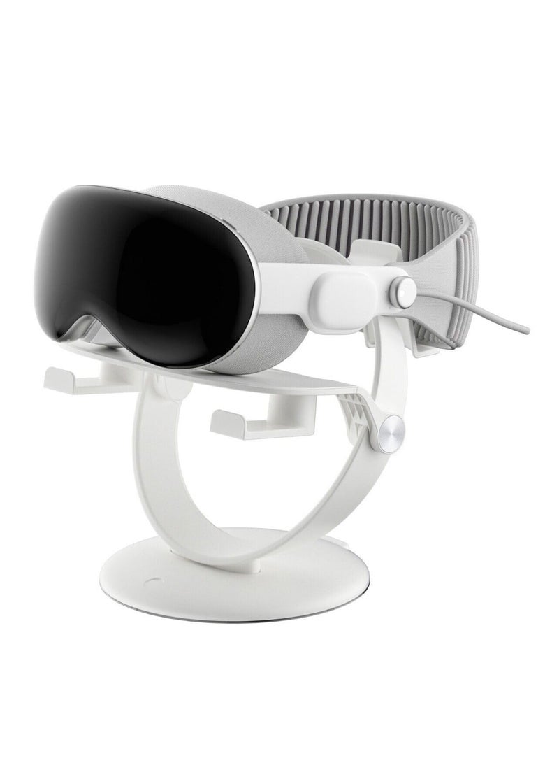 SYOSI VR Headset Display Stand for Apple Vision Pro - Stand Holder Compatible with Quest 3/2/PS VR2/Pico 3 - Universal VR Headset Display Dock, Stable Bracket Storage Round Base, Durable, Seamless - Image 1