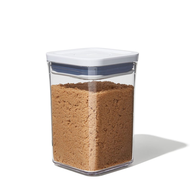 OXO OXO Good Grips POP Container - Airtight Food Storage - Small Square Short 1.1 Qt Ideal for 1 lb of brown sugar or confectioner's sugar  - Image 1