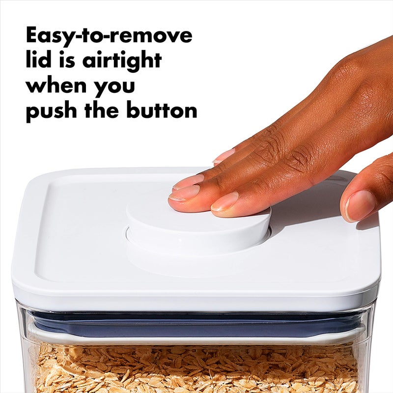 OXO OXO Good Grips POP Container - Airtight Food Storage - Small Square Short 1.1 Qt Ideal for 1 lb of brown sugar or confectioner's sugar  - Image 4