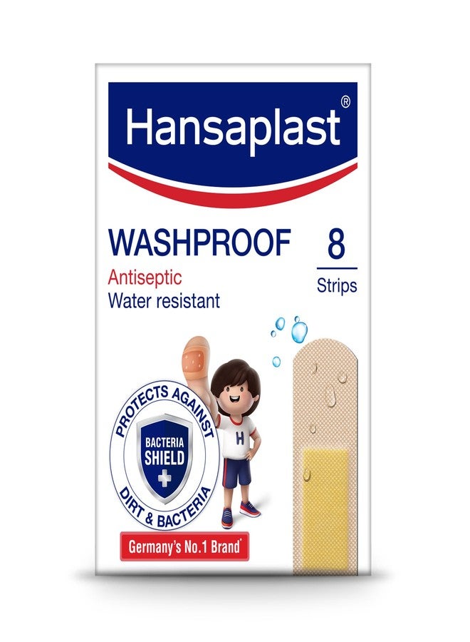 Hansaplast Washproof (8 Strips) Pack of 12 - Image 1