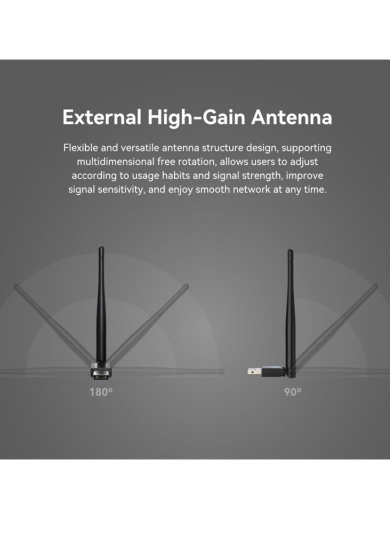 LB-LINK WN300AX AX300 WiFi 6 USB Adapter with High Gain Antenna - pzsku/ZCD73B4F17A590CF85610Z/45/_/1736264410/1d72a28a-20eb-467f-b3b7-8425571e4401