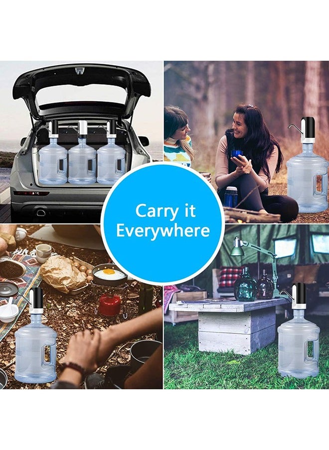 Arabest Water Jug Pump, Electric Water Bottle Pump, USB Charging Automatic Drinking Water Pump for Universal 3-5 Gallon Bottle, Portable Water Dispenser for Camping  - Image 3