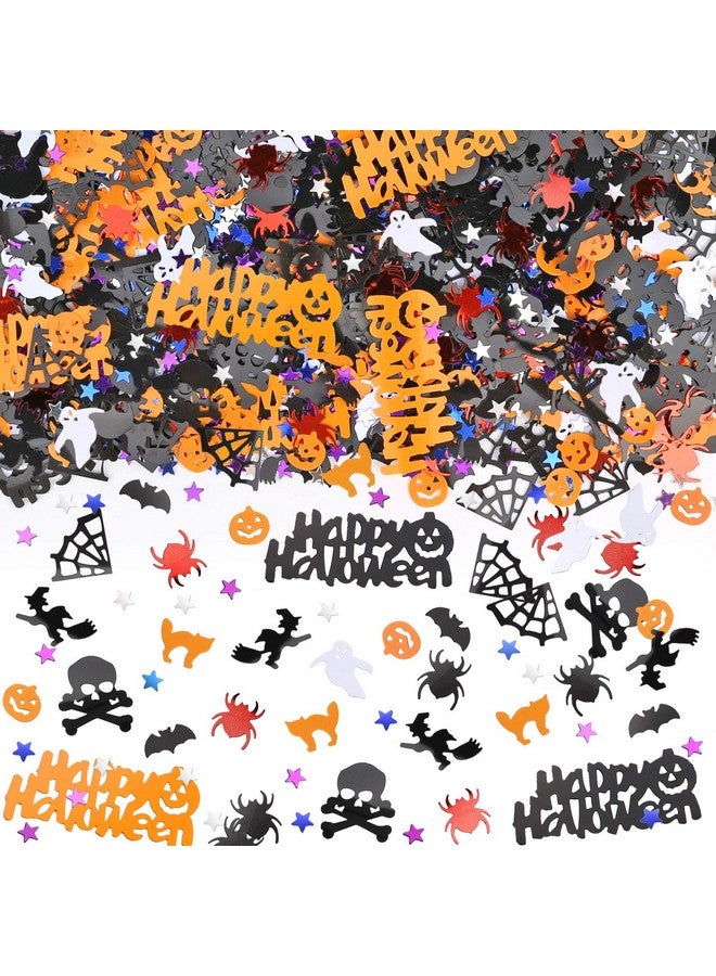 Konsait 2000+pcs Halloween Confetti Table Confetti Table Scatter Pumpkins Spiders Bats Witches Spider Webs Star Cat Ghost Halloween Skull Confetti for Halloween Party Favor Decorations Supplies - Image 1