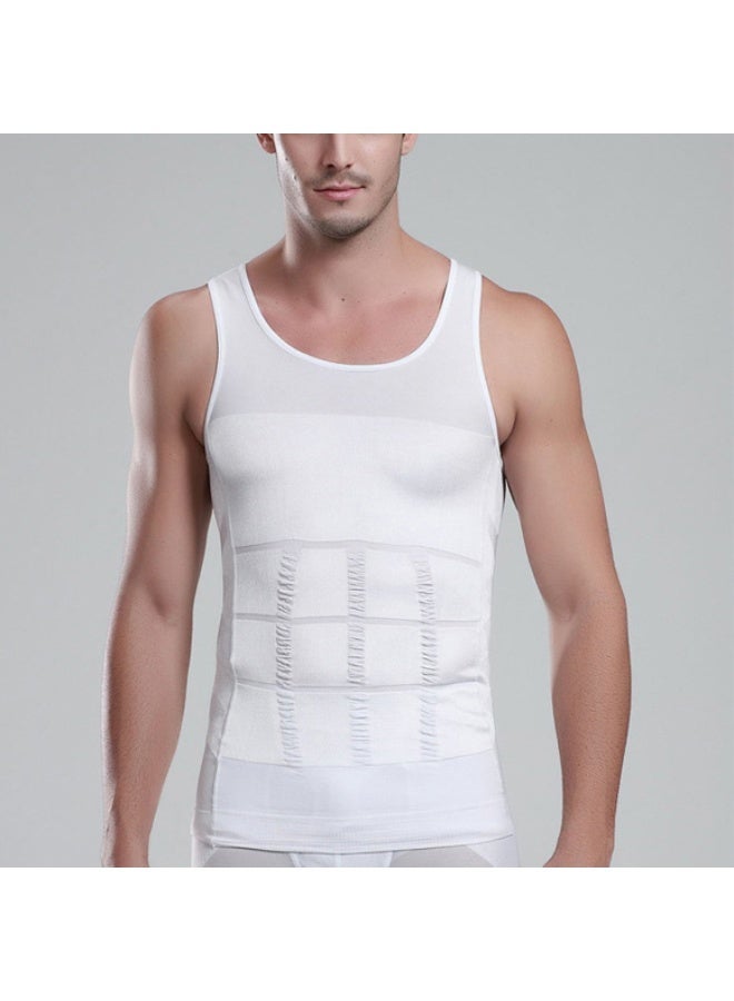 Men's Body Shaping Vest Waist Cinching Slimming Underwear - Image 1