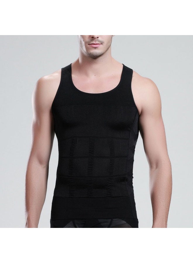Men's Body Shaping Vest Waist Cinching Slimming Underwear - Image 2