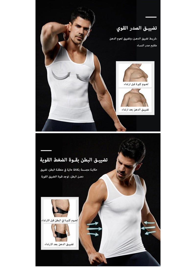 Men's Body Shaping Vest Waist Cinching Slimming Underwear - Image 5