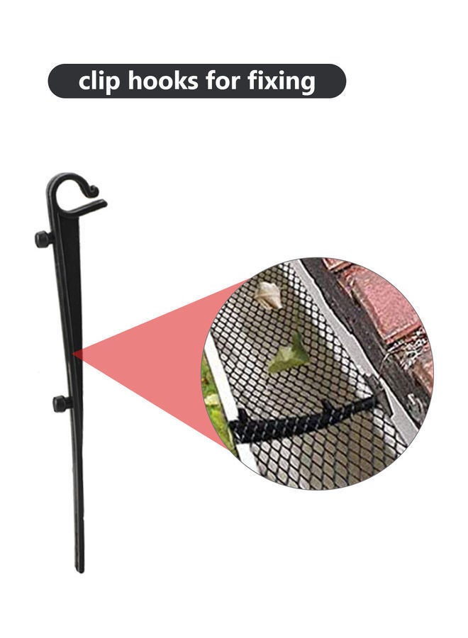 NIBEMINENT Leaf Protection Cover Gutter Net Black - Image 3