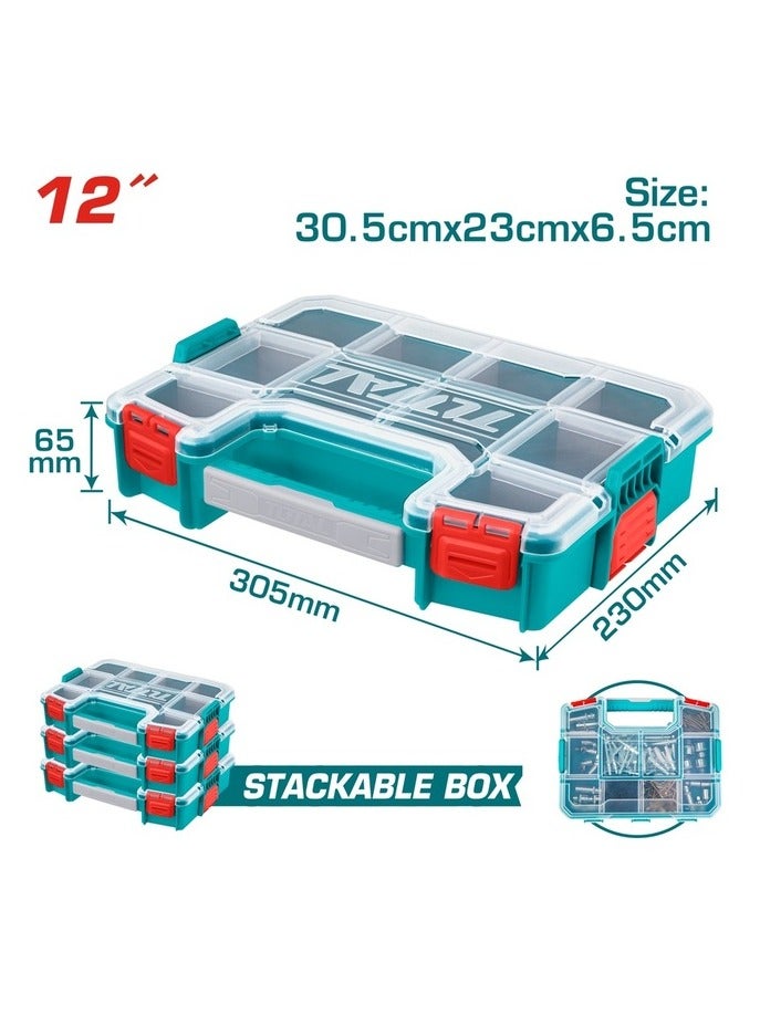 TOTAL 12-inch Clear Plastic Tool Bag - TPBX1121 - Total