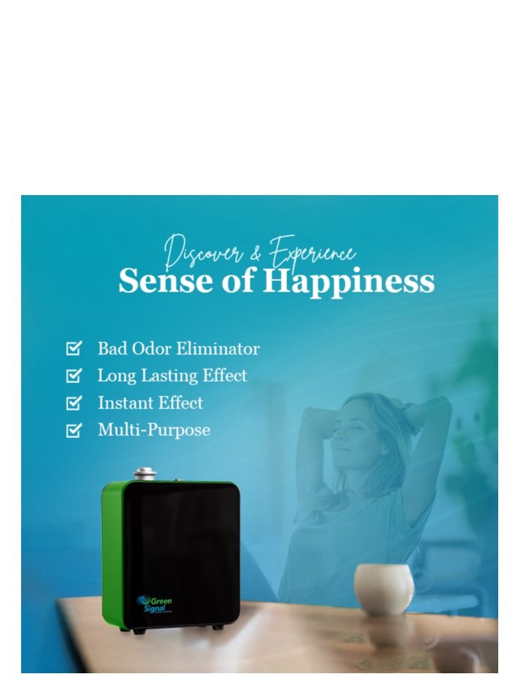 Green Signal Premium Aroma Oil Diffuser – Bluetooth Control – Medium Size – HVAC Compatible – Silver – 500ml Capacity-green  - Image 4