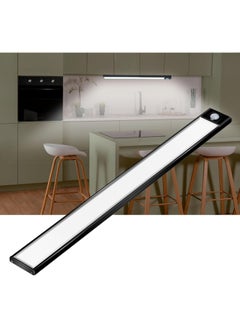 Necomi Motion Sensor Closet Light With Magnetic Strip, LED USB Wireless Under Cabinet Light, Stick-On Anywhere Night Light Bar For Wardrobe, Cupboard, Kitchen, Hallway And Stairs (3 Colors and Stepless Dimming)  - Image 1