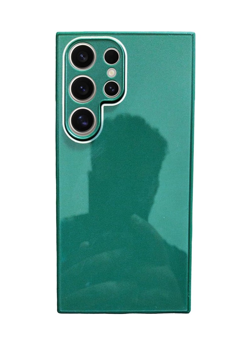 Compatible with Tempered Glass Scratch Resistant Back Case For Samsung S24 Ultra cover TPU Silicone Edge Bumper Shock Resistant Protective Case From (Dark Green) - pzsku/ZCD73F2988C097FA13E0CZ/45/_/1721471950/f86a88f5-1289-44d5-a58b-8ace7a12a7f3