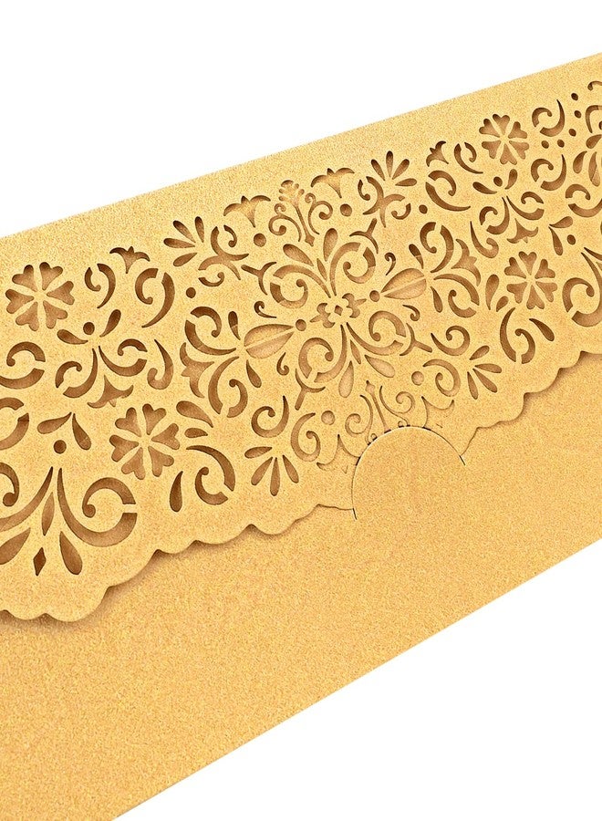 WorldBazaar 24PCS Gold Money Envelopes for Cash New Year 2025 Christmas Laser Cut Cash Holders Wedding Birthday Graduations Party Supplies - Image 3