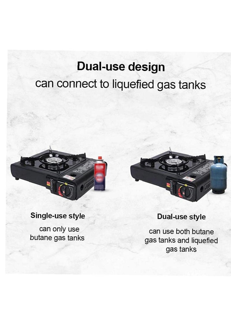 GO2CAMPS Portable Camping Stove with Butane Gas Catridge-Two way Connector - Image 5