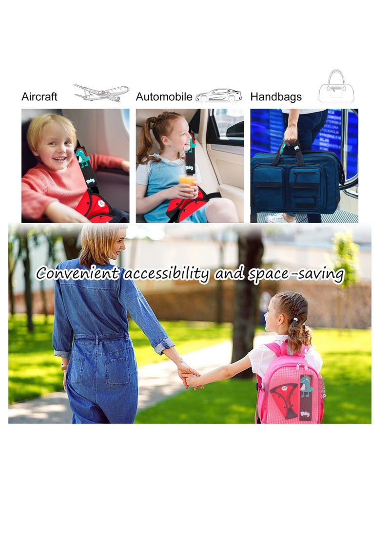 Generic - Seat Belt Cover Pad & Seatbelt Adjuster, 2 PCS Universal Car Seatbelt Adjuster for Kids & Cushion, Travel Car Seat Strap Pad Cover, Shoulder Neck Headrest Pillow for Toddler Baby Child - Image 1