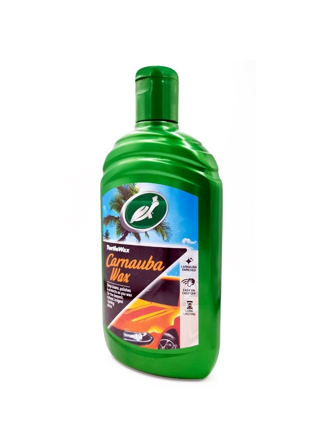 تيرتل واكس ملمع سائل وشمع "تيرتل واكس" (Turtle Wax) بالكارنوبا للسيارات - لمعان فائق وعميق، حماية للطلاء، ونتائج تدوم طويلاً - عبوة 500 مل - Image 3