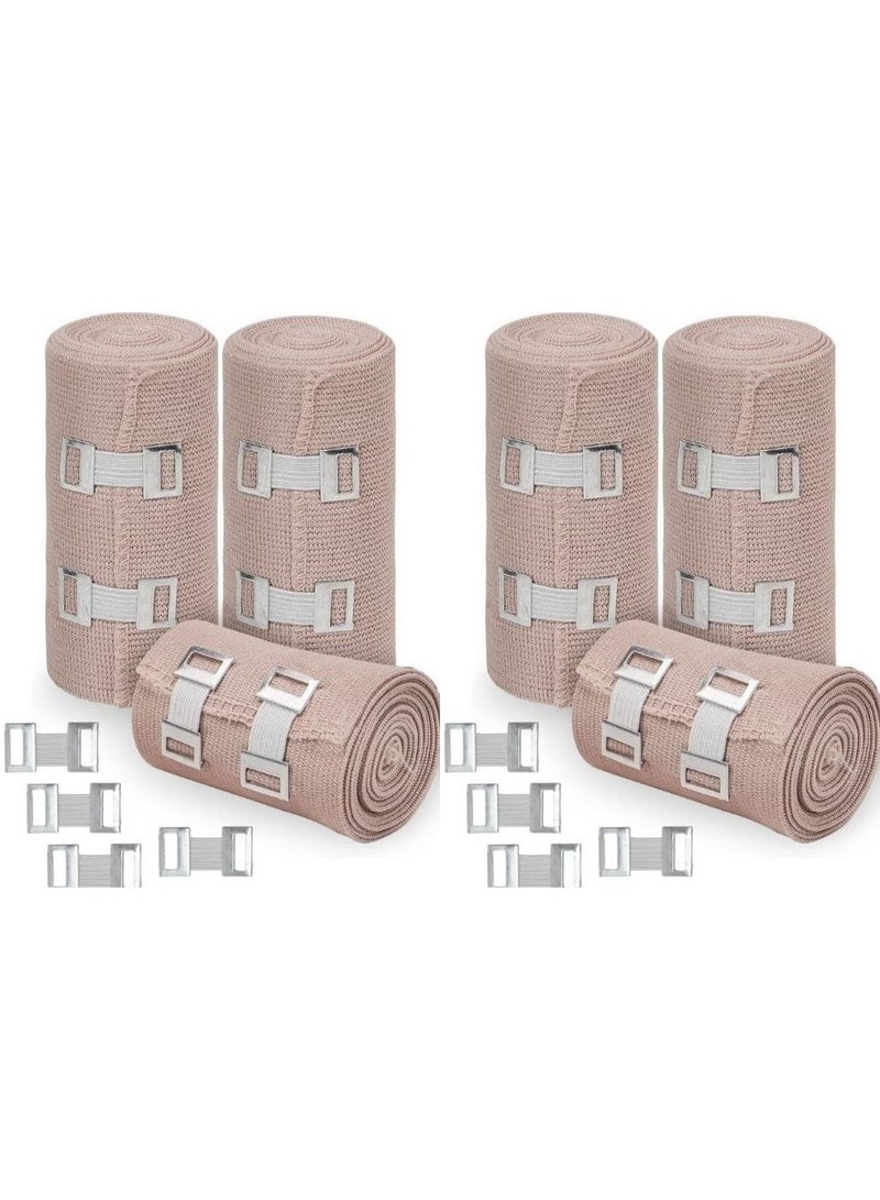 Kinmed Pack Of 6 kinmed elastic bandage with clips 5 cm * 4.5 m - Image 2