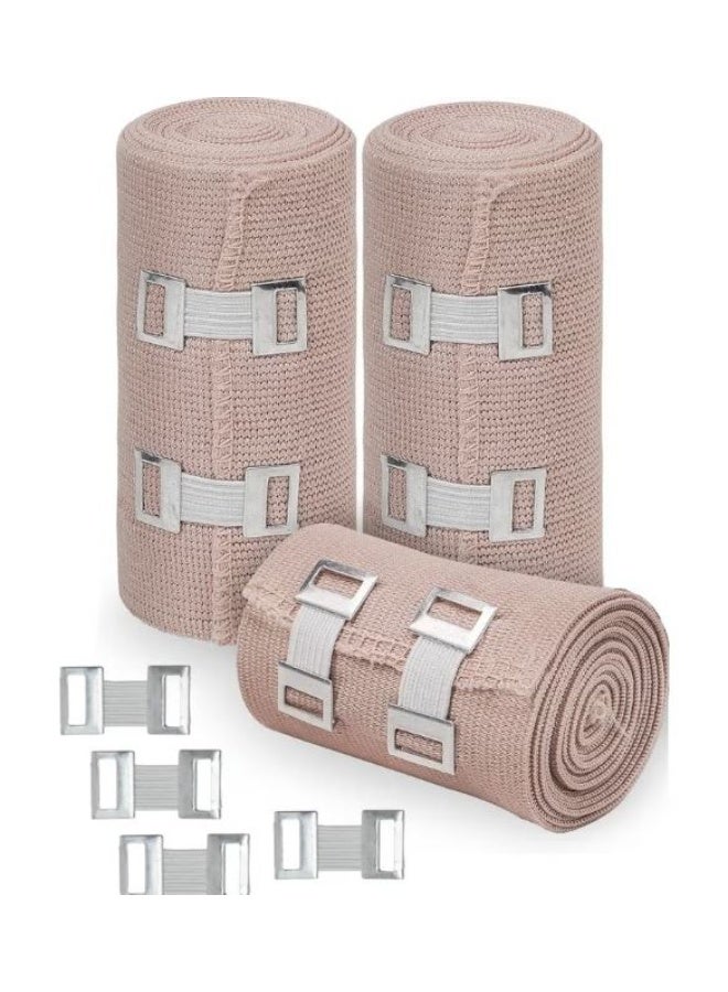 Kinmed Pack Of 6 kinmed elastic bandage with clips 5 cm * 4.5 m - Image 4