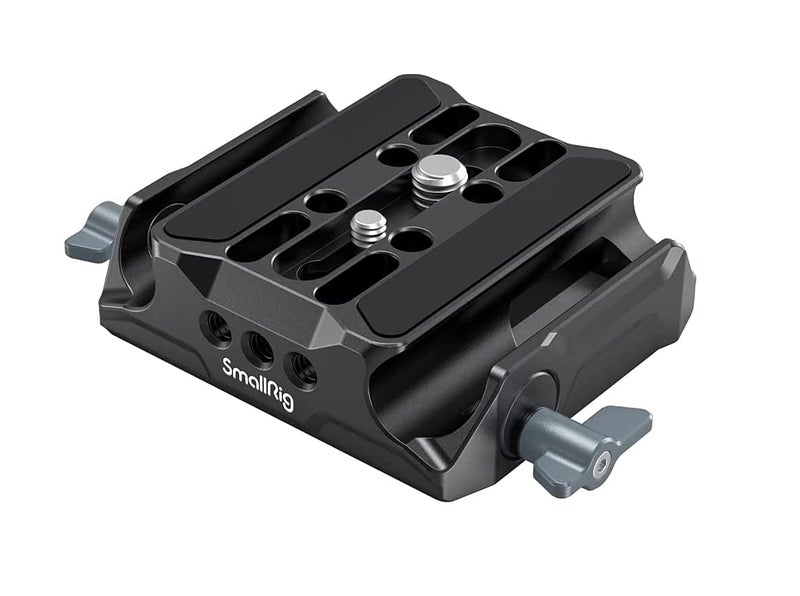 SmallRig Universal LWS Baseplate Compatible with DSLR and Mirrorless Camera Cages, Comes with Dual 15mm Rod Clamp - 3357 - Image 1