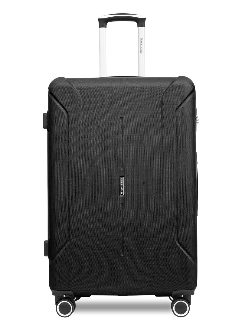 PARAJOHN Large Size Lightweight ABS Hardside Spinner Luggage Trolley -28 Inch | Carrying 30KG 4-Wheel Hardshell Suitcase Black - Image 1