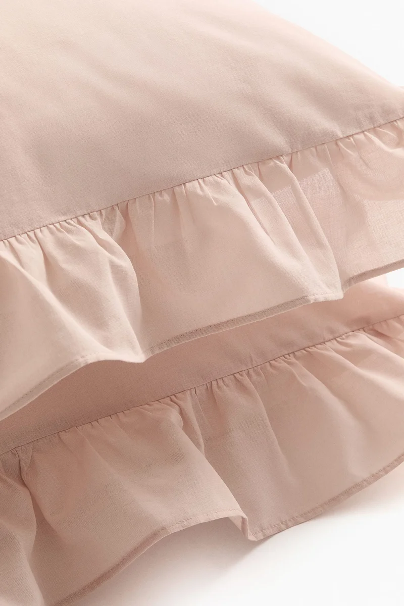 H&M 2-pack frill-trimmed pillowcases
